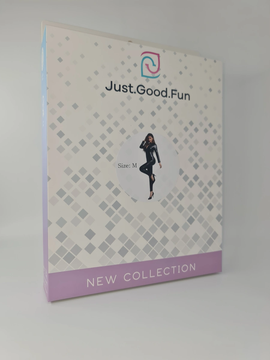 Catsuit Overall Shiny, Wetlook, Negru, M, JGF Lingerie, #4, Erotic24.ro