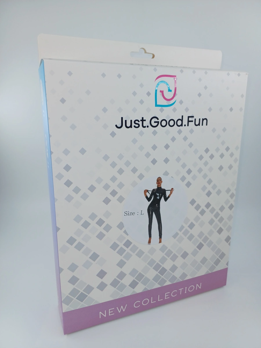 Catsuit Overall cu Lesa Erotik, Wetlook, Negru, L, JGF Lingerie, #7, Erotic24.ro