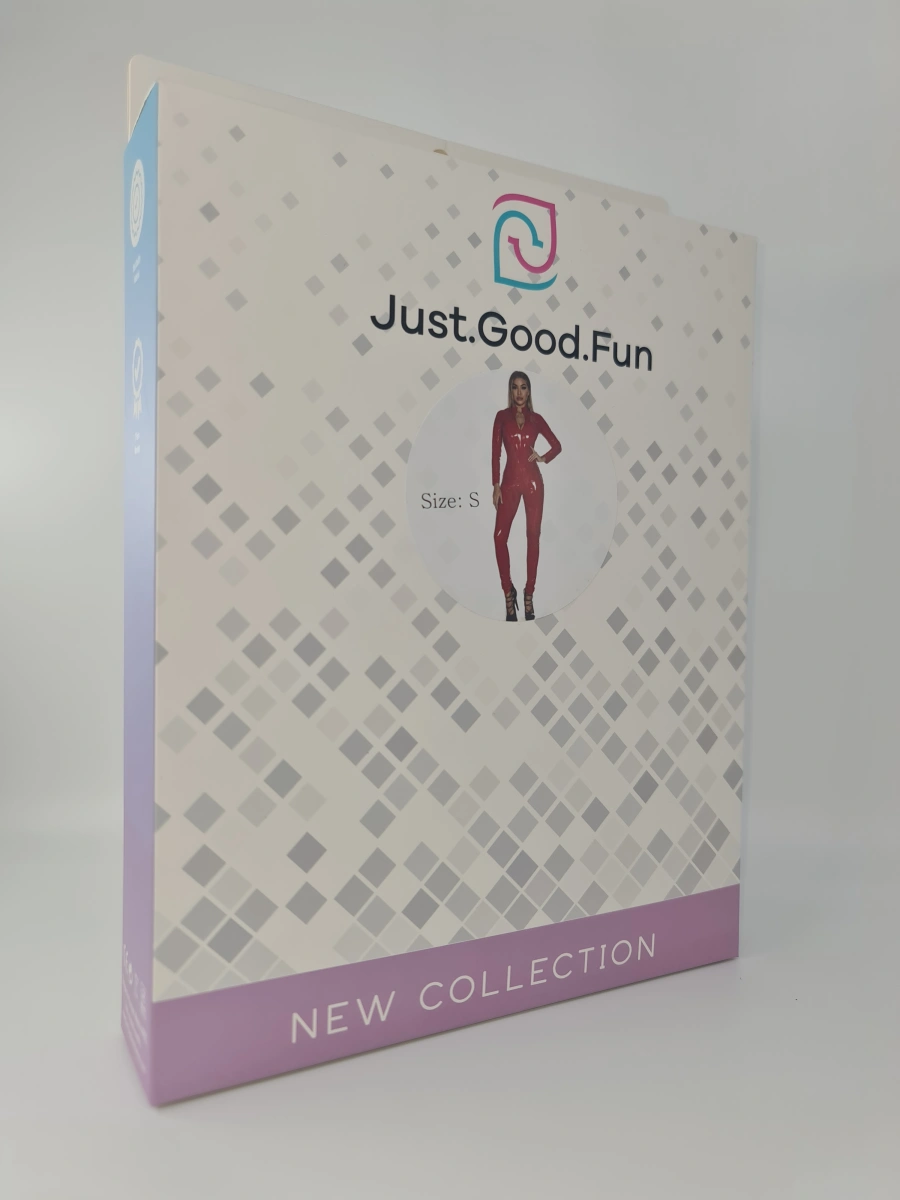 Catsuit Overall Secret, Wetlook, Rosu, S, JGF Lingerie, #5, Erotic24.ro