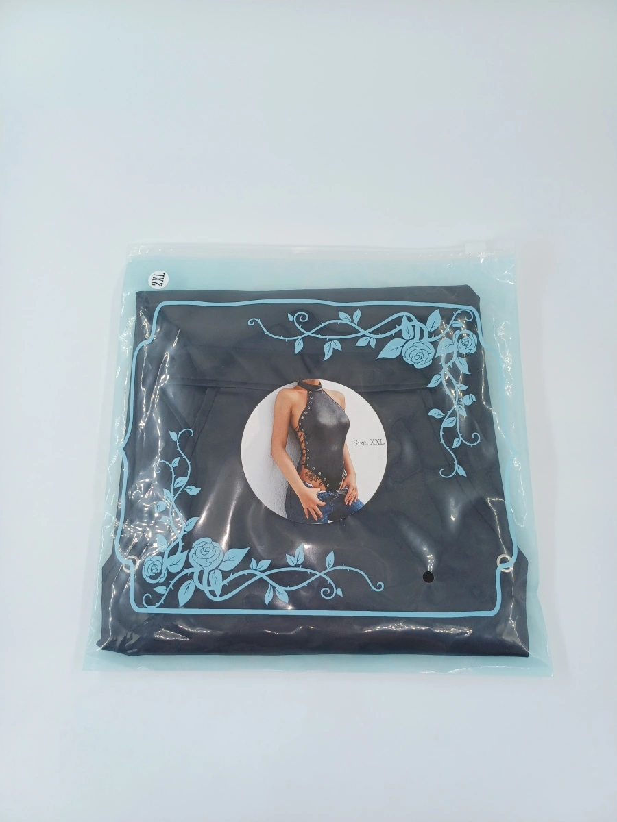 Body Erotic Laces, Wetlook Mat, Negru, XXL, Nr. 5, Erotic24.ro