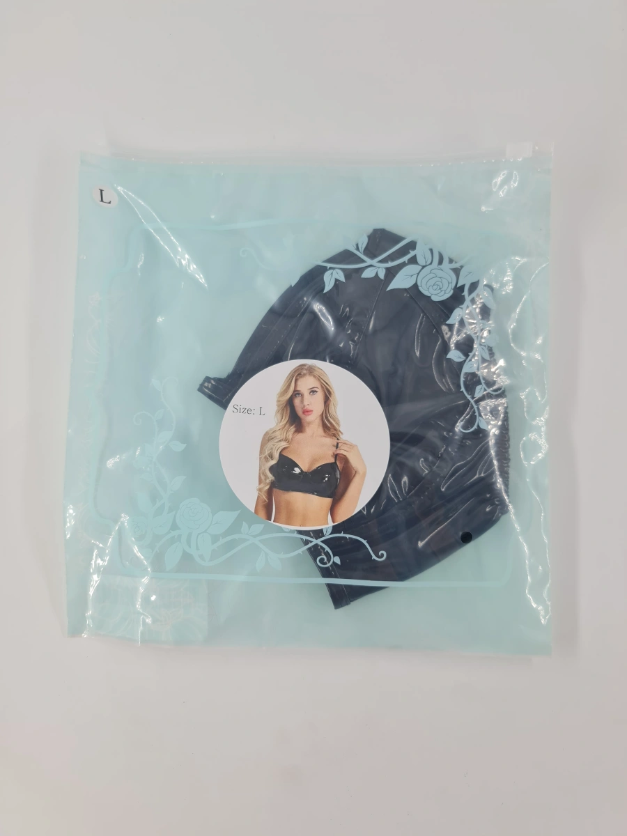 Sutien cu Cupe Moi Enticing, Wetlook, Negru, L, Nr. 4, Erotic24.ro