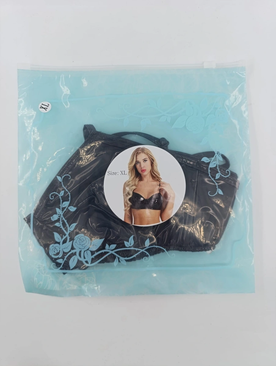 Sutien cu Cupe Moi Enticing, Wetlook, Negru, XL, #4, Erotic24.ro
