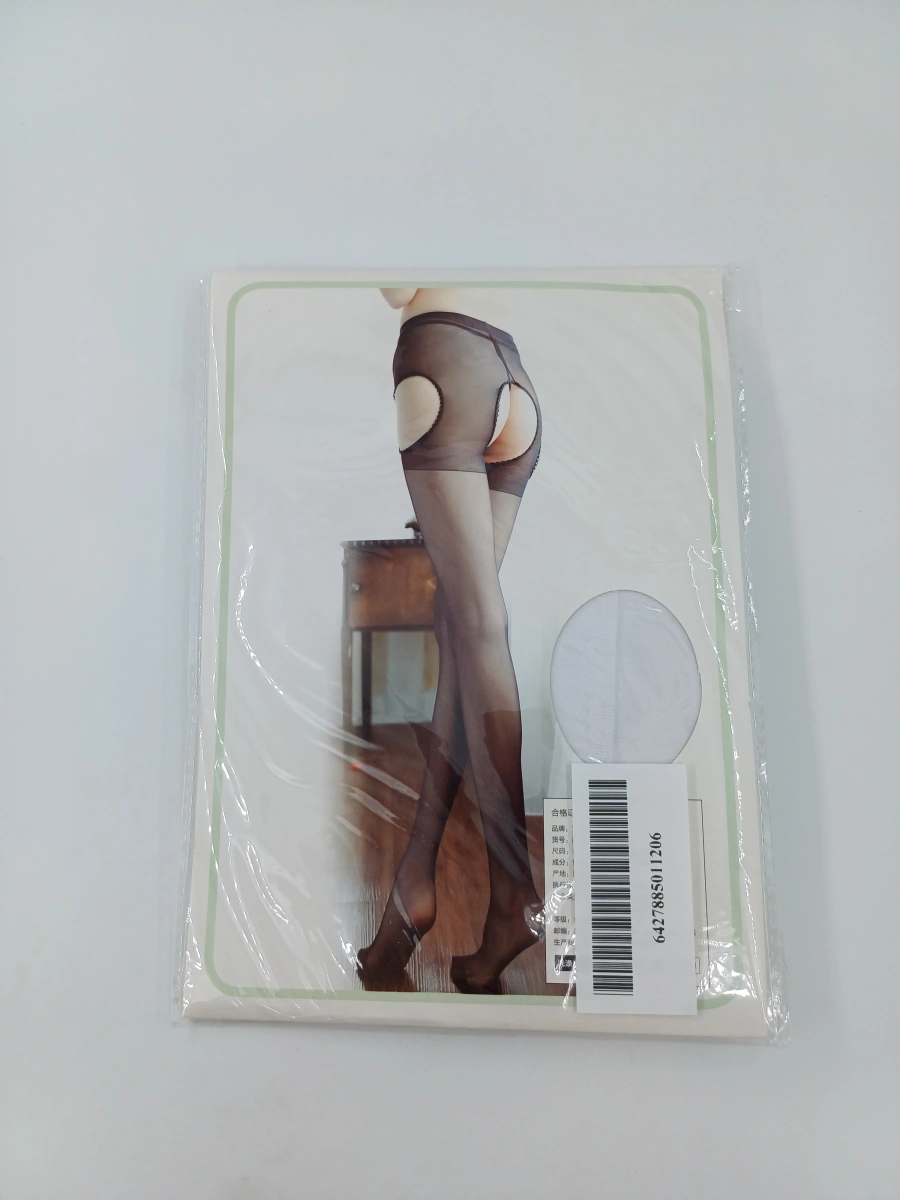 Ciorapi Crotchless Secret Fantasy, Alb, S-L, #2, Erotic24.ro