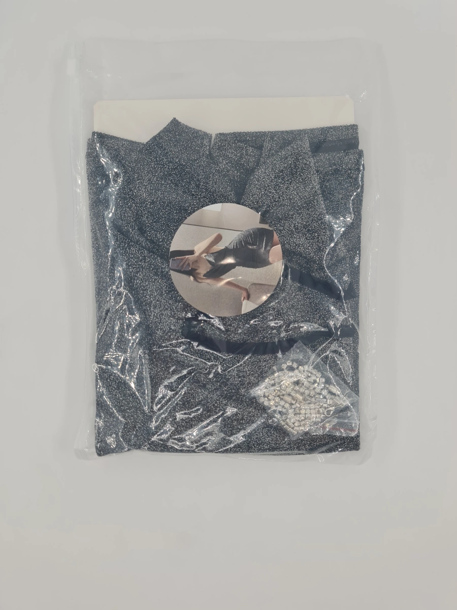 Rochie cu Spatele Gol Graceful, Negru/Argintiu, S-L, #6, Erotic24.ro