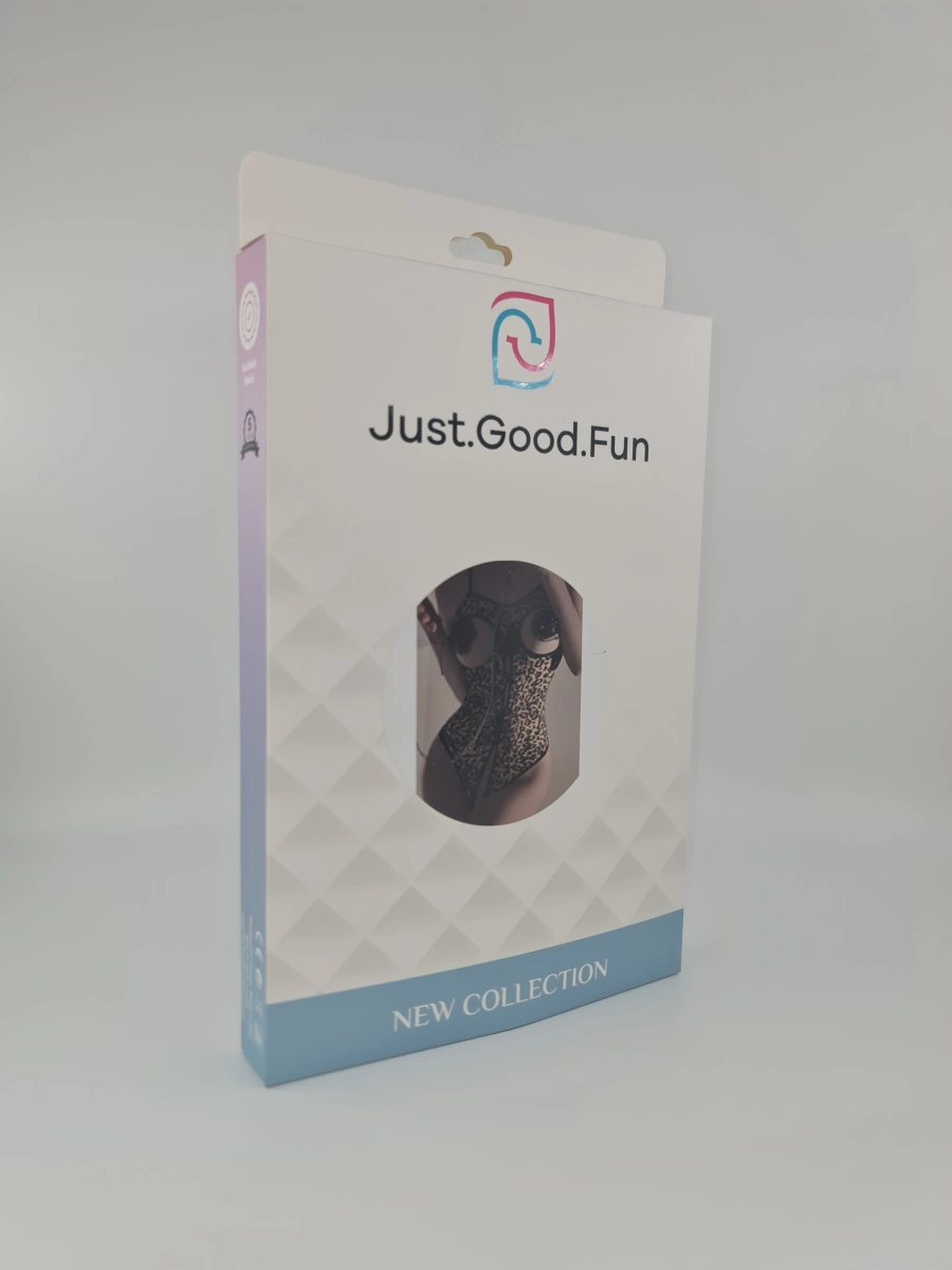 Body Open Cups & Crotch, Animal Print, S-L, JGF Lingerie, #6, Erotic24.ro