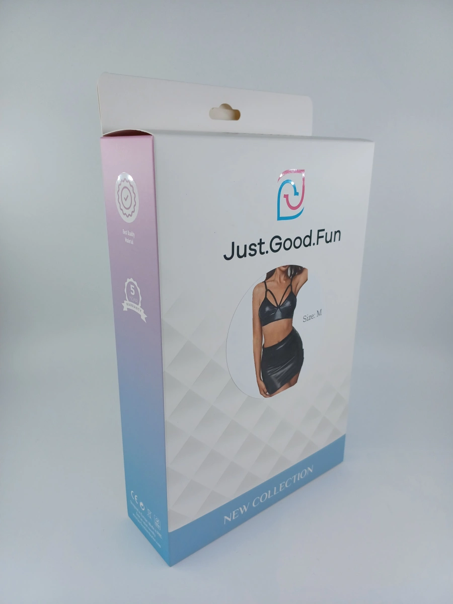 Set Lenjerie Dark Charm 2 Piese, Wetlook, Negru, M, JGF Lingerie, #6, Erotic24.ro