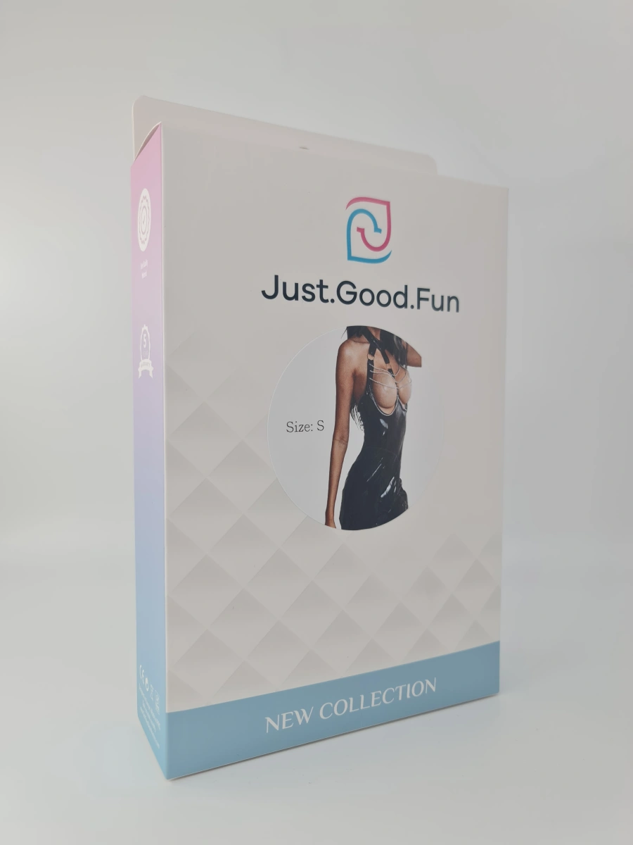 Rochie Mini Open Cups, Wetlook, Negru, S, JGF Lingerie, #6, Erotic24.ro