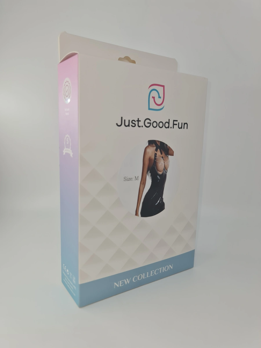 Rochie Mini Open Cups, Wetlook, Negru, M, JGF Lingerie, #6, Erotic24.ro