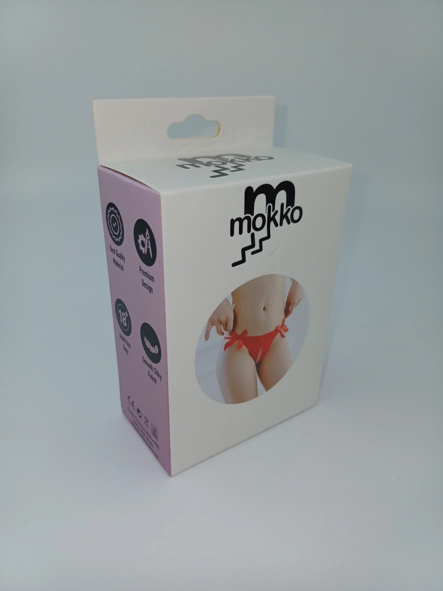 Bikini Open Crotch cu Fundite, Rosu, S/M, Mokko Toys, #3, Erotic24.ro