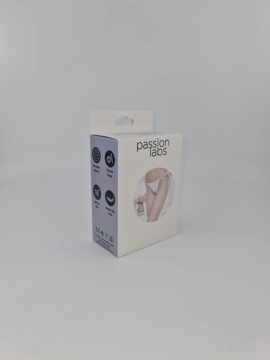 Bikini cu Snururi Alb, S/M, Passion Labs, #3, Erotic24.ro