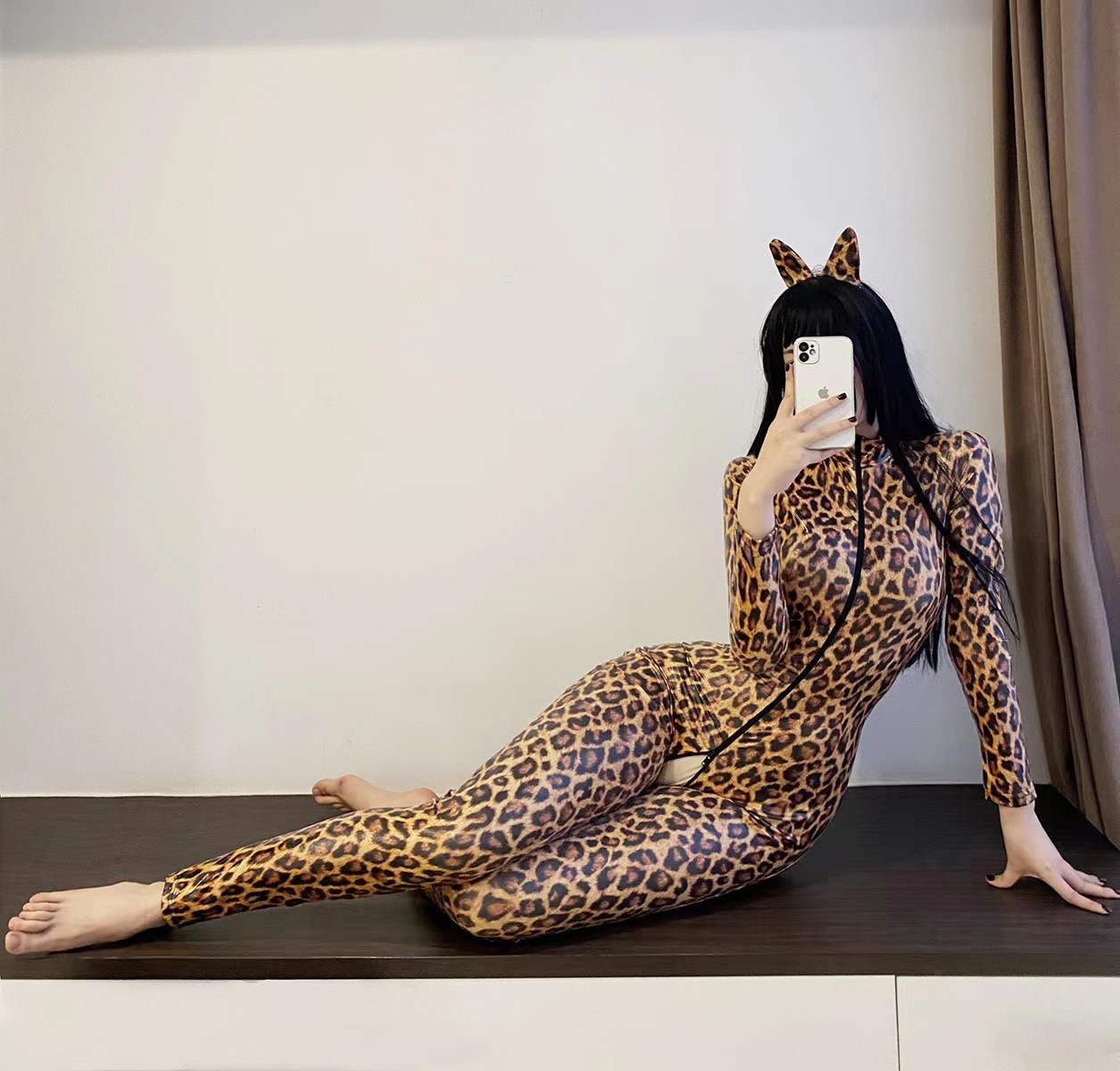 Catsuit Overall Wild Look, Animal Print, L, JGF Lingerie, Nr. 3, Erotic24.ro