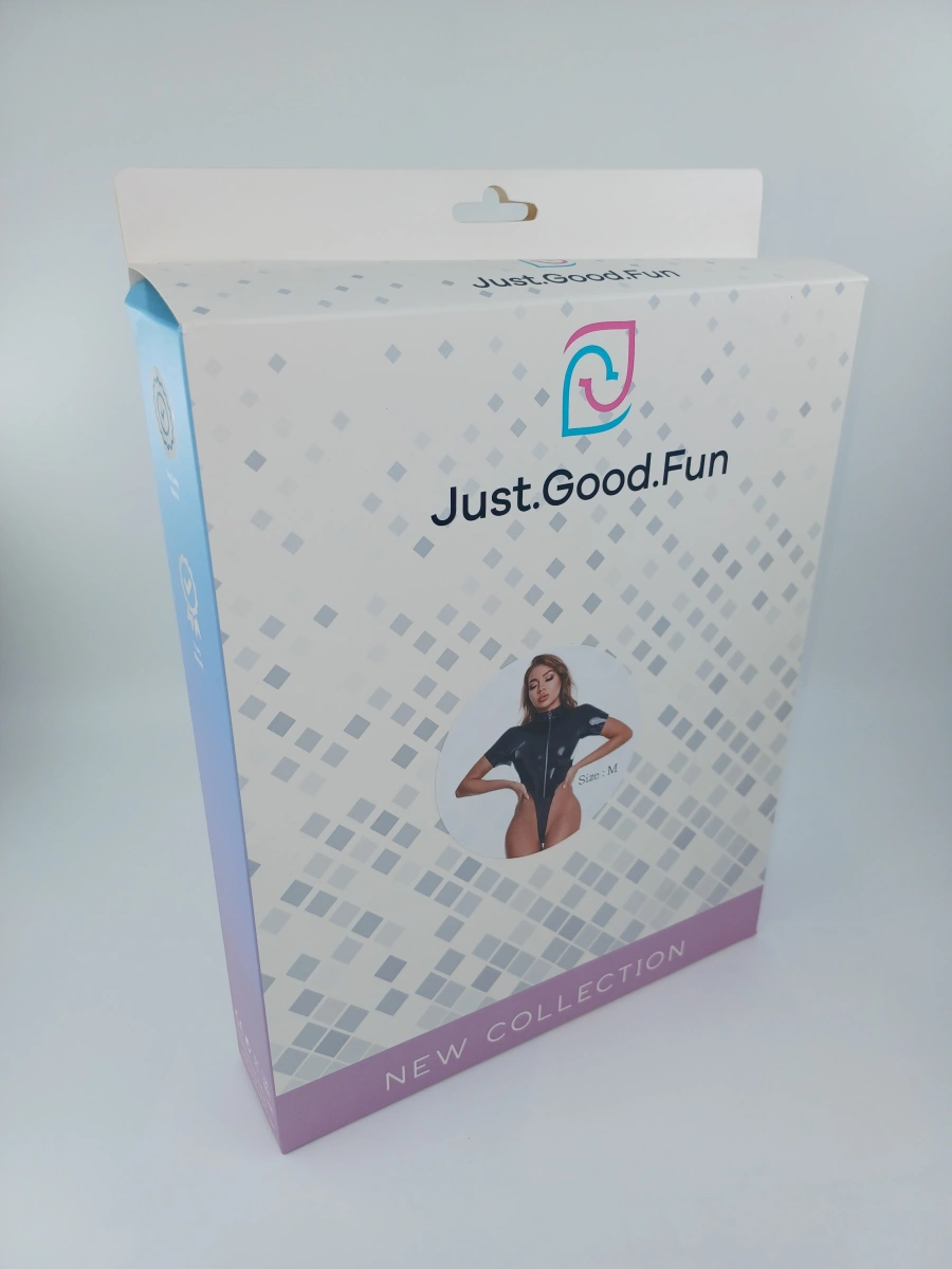 Body High Cut, Wetlook, Negru, M, JGF Lingerie, Nr. 3, Erotic24.ro