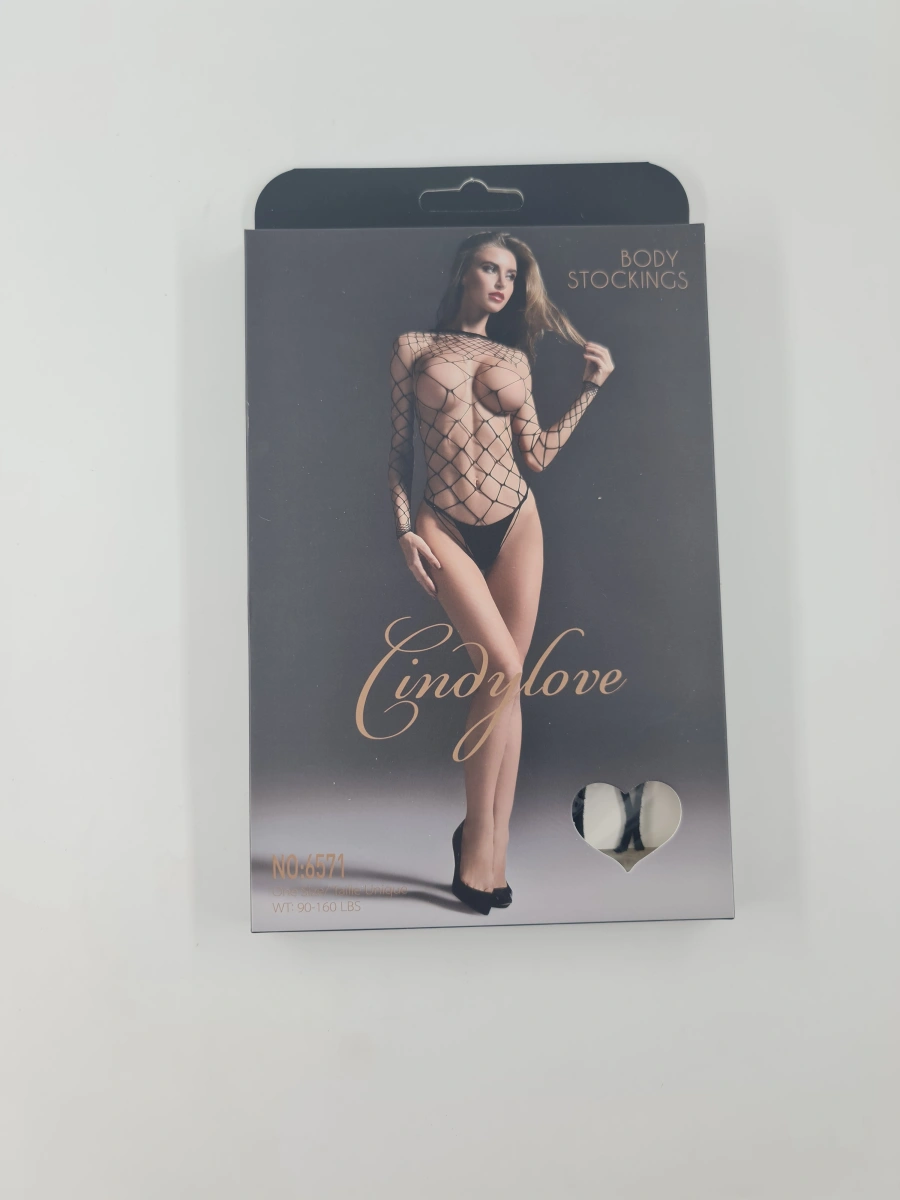 Body Christy Maneci Lungi Plasa Neagra Elastica OS, Nr. 2, Erotic24.ro