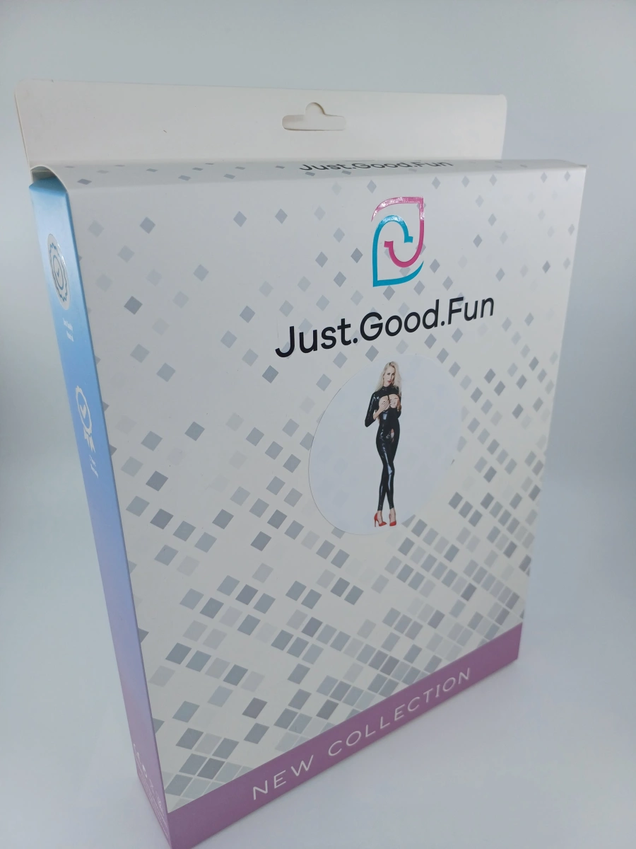 Catsuit Crotcheless&Open Cups Wetlook M JGF Lingerie, #4, Erotic24.ro