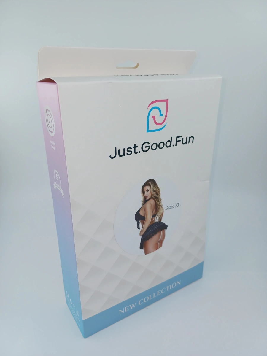 Uniforma Studenta Provocatoare Verde XL, JGF Lingerie, Nr. 5, Erotic24.ro