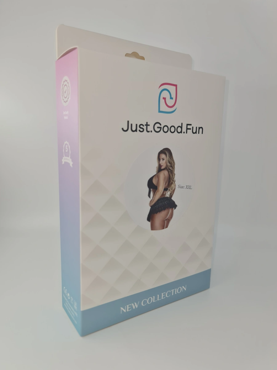 Uniforma Studenta Provocatoare Verde XXL, JGF Lingerie, Nr. 5, Erotic24.ro