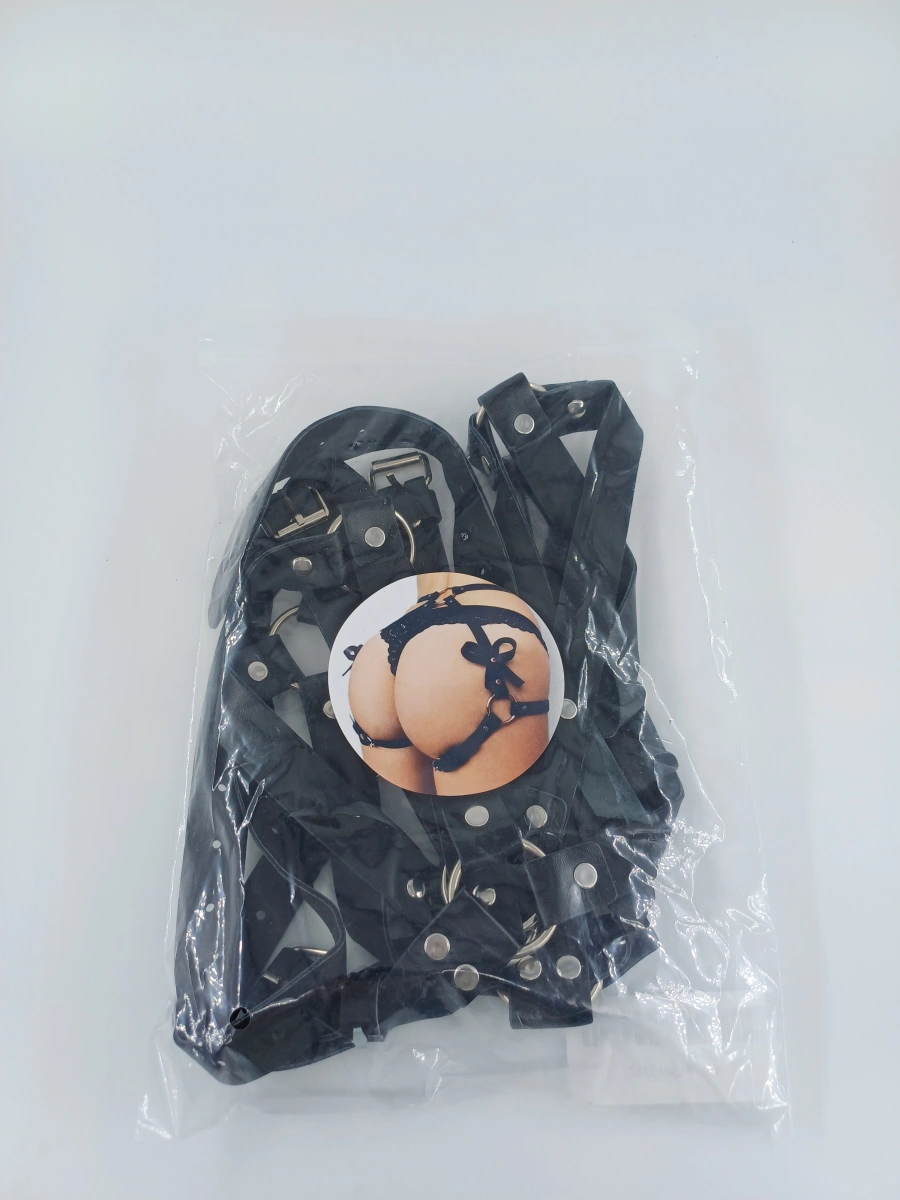 Sistem Harness Bow Garter Piele Ecologica OS, Nr. 2, Erotic24.ro
