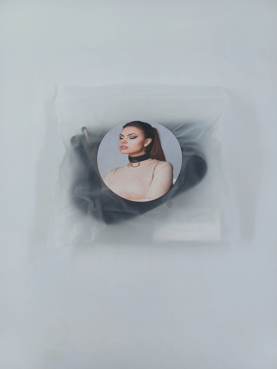 Zgarda BDSM cu Inel Metalic Mare O, Nr. 2, Erotic24.ro