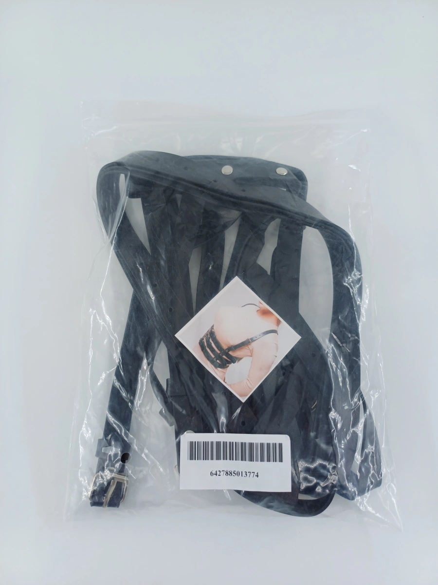 Sistem Harness Triple Belt Piele Ecologica OS, #5, Erotic24.ro