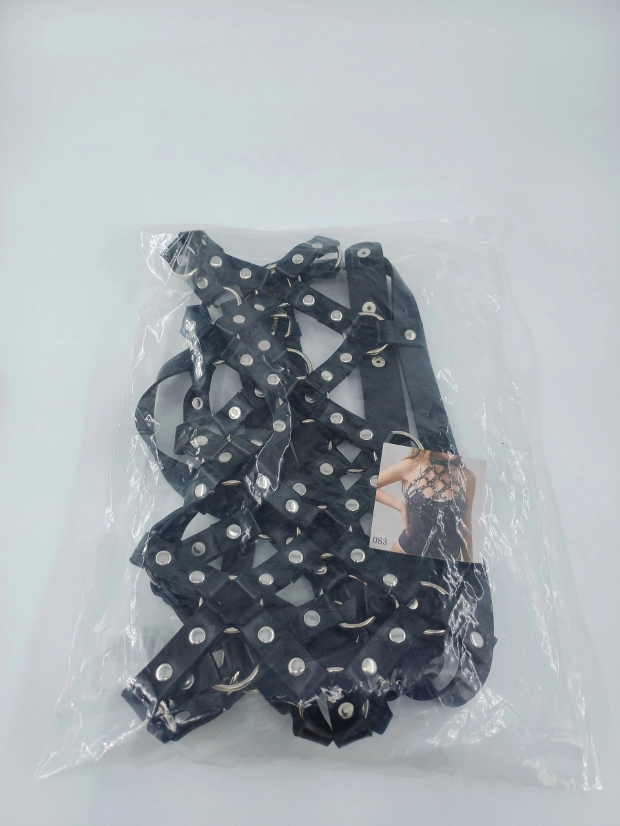 Sistem Harness Diamond Cuts Piele Ecologica OS, #2, Erotic24.ro