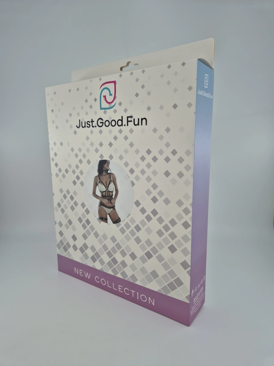 Set 3 Piese Harness Bondage Mood Piele Ecologica OS, JGF Lingerie, #4, Erotic24.ro