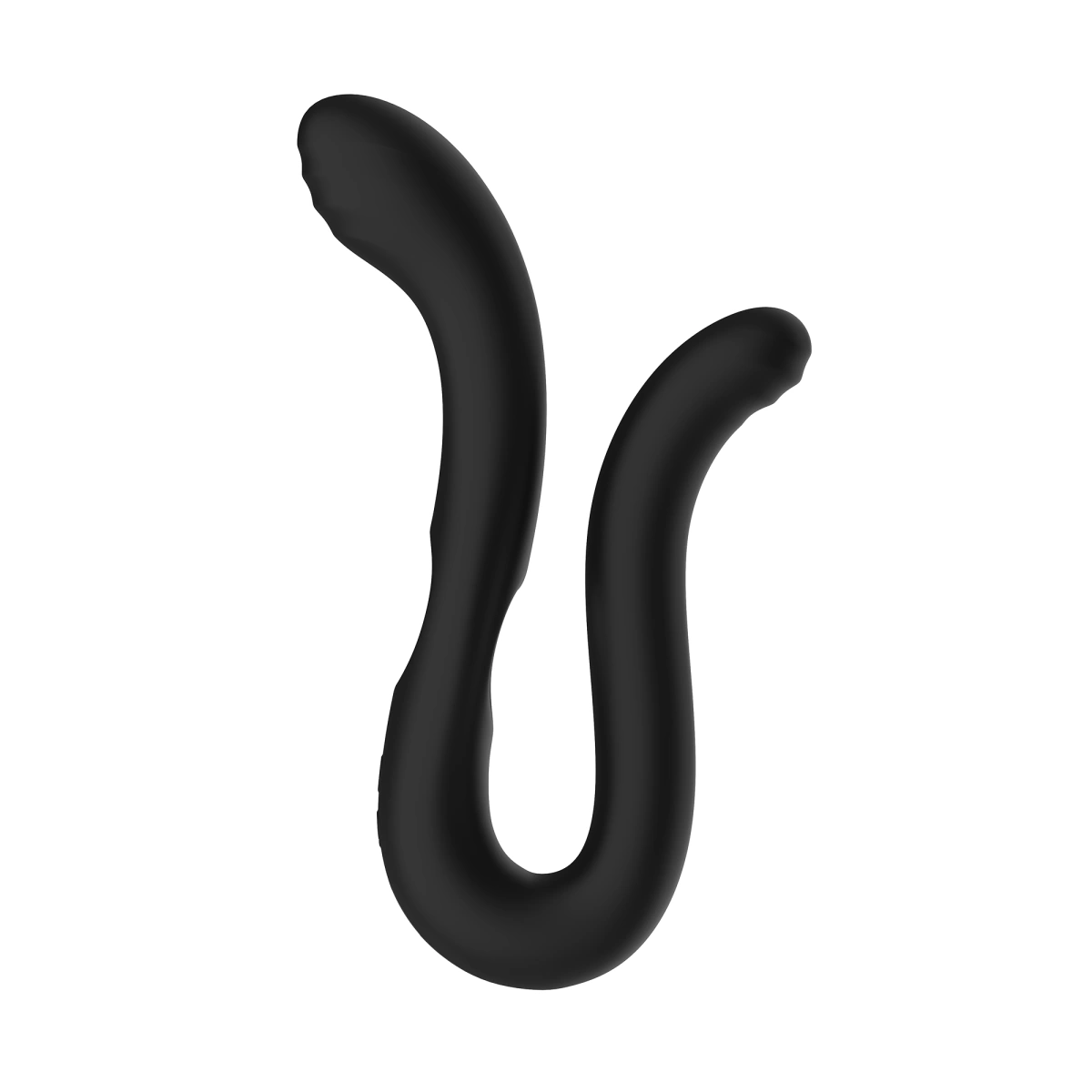 Vibrator Rue Multi-Shape, 10 Moduri Vibratii, Silicon, USB, Negru, 22.2 cm, Mokko Toys, Velvet Obsession, #7, Erotic24.ro