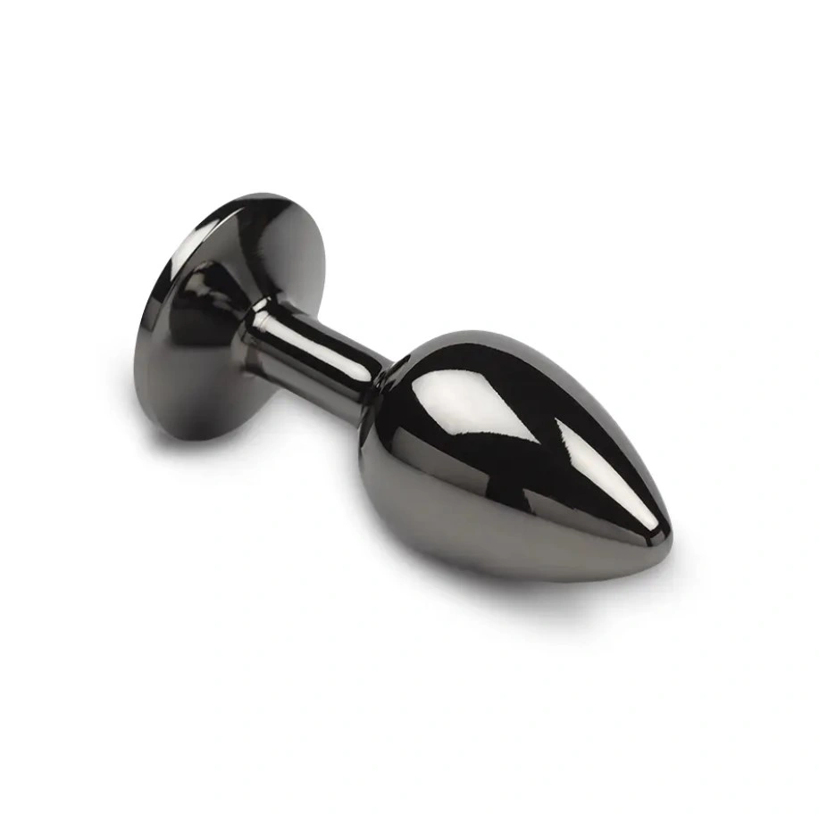 Dop Anal Dark Anal Plug Medium, Metal, Transparent, Guilty Toys, #2, Erotic24.ro