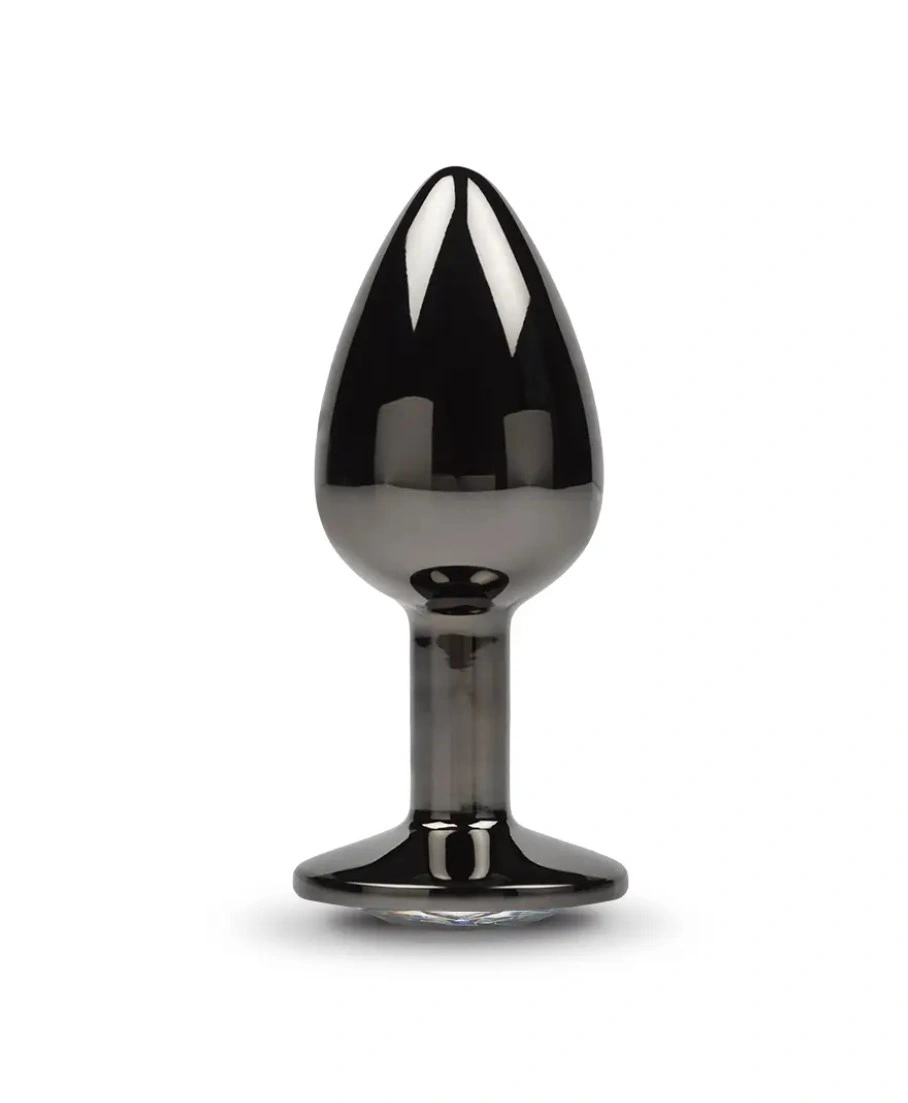 Dop Anal Dark Anal Plug Medium, Metal, Transparent, Guilty Toys, #3, Erotic24.ro