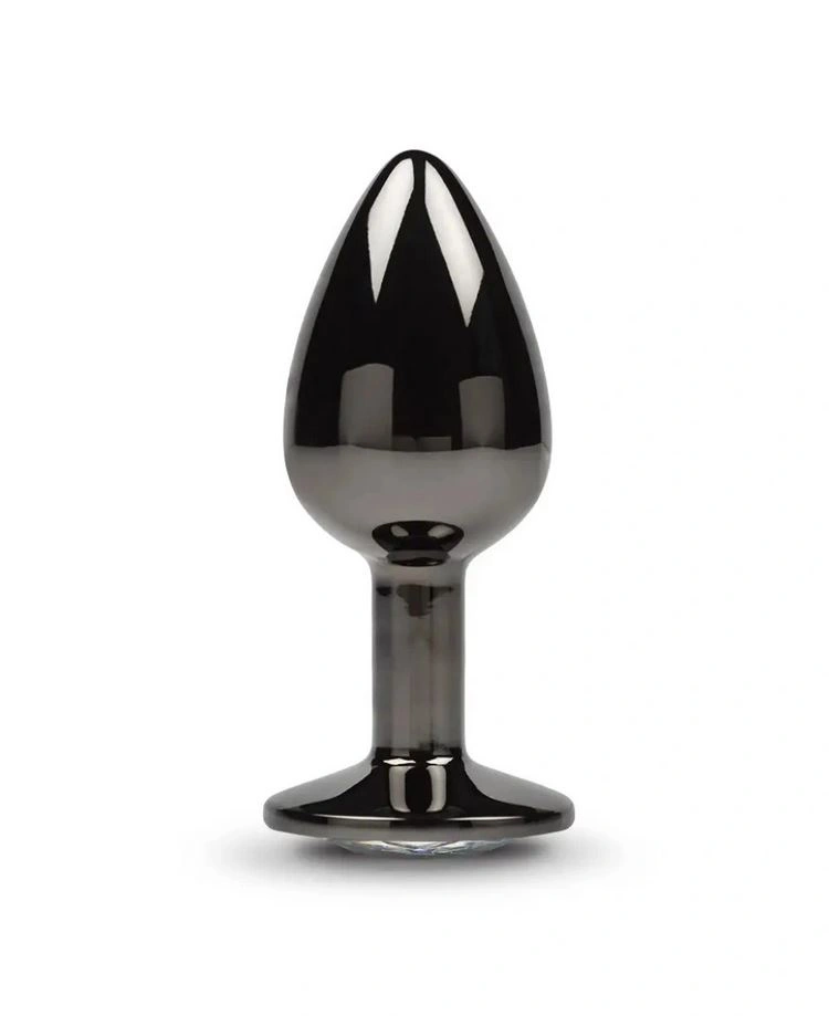 Dop Anal Dark Anal Plug Large, Metal, Transparent, Guilty Toys, #3, Erotic24.ro