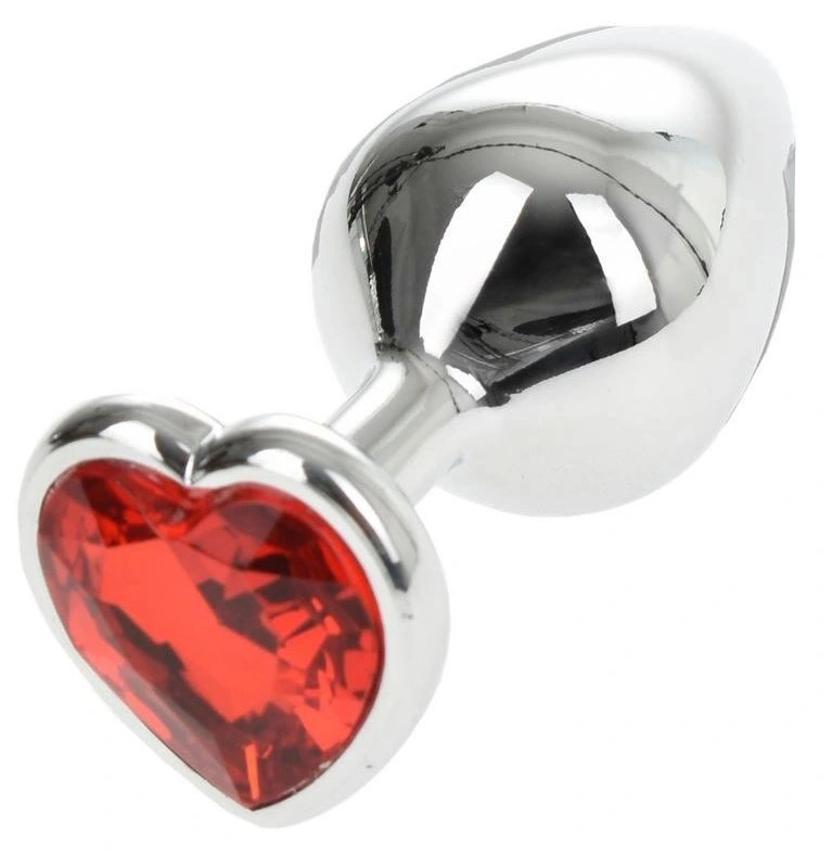 Dop Anal Hearty Buttplug, Medium, Argint in SexShop KUR Romania