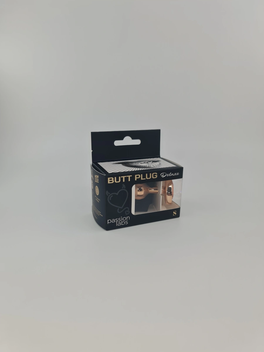 Dop Anal Brilliant Anal Plug Small, Rose Gold, Piatra Portocalie, Passion Labs, #2, Erotic24.ro