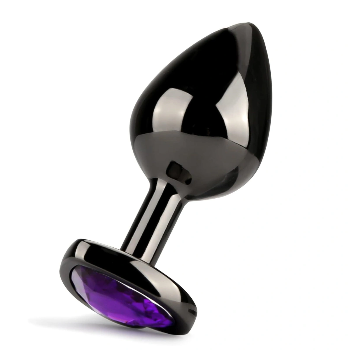Dop Anal Dark Anal Plug Small, Heart Shape, Violet, Guilty Toys, #2, Erotic24.ro