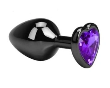 Dop Anal Dark Anal Plug Medium, Heart Shape, Violet, Guilty Toys