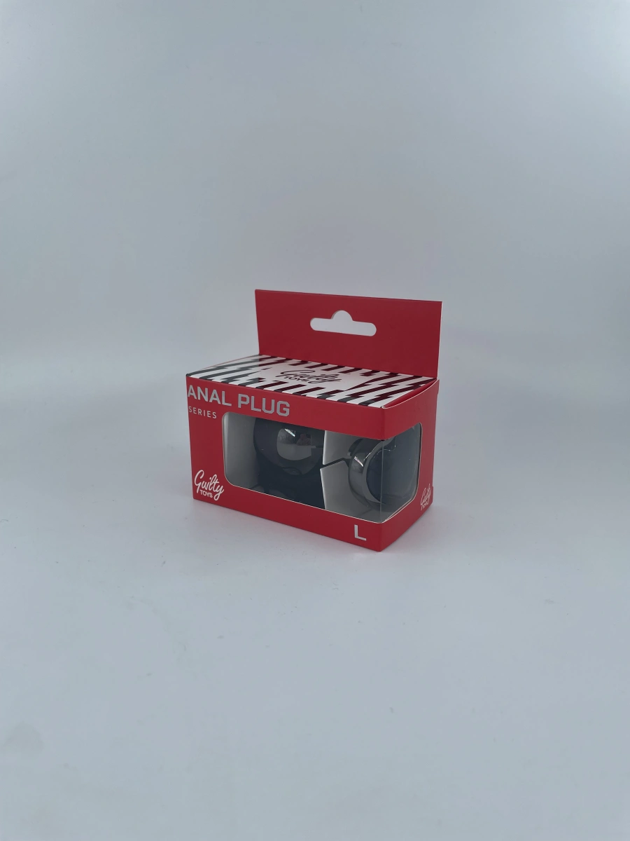 Dop Anal Dark Anal Plug Large, Heart Shape, Negru, Guilty Toys, Nr. 4, Erotic24.ro