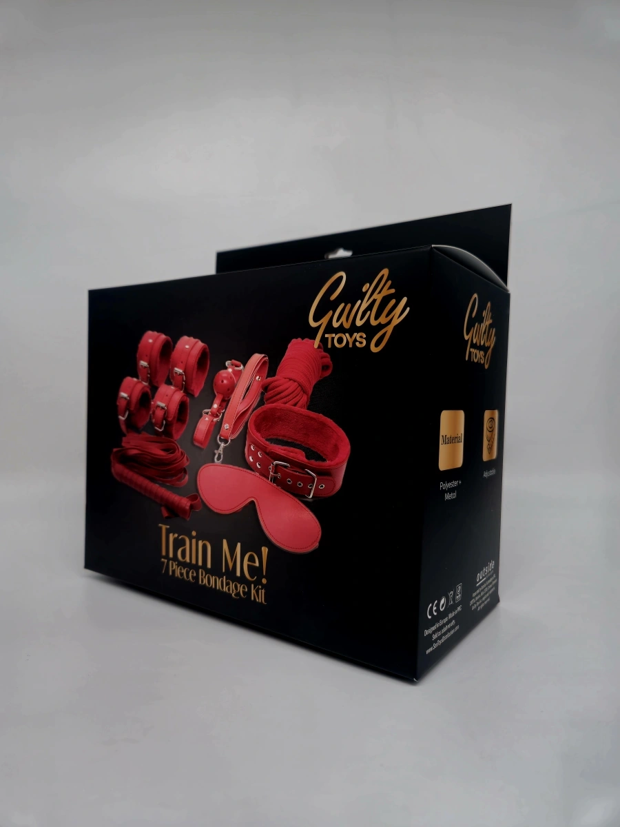 Set BDSM 7 Piese Train Me!, Rosu, Guilty Toys, #2, Erotic24.ro