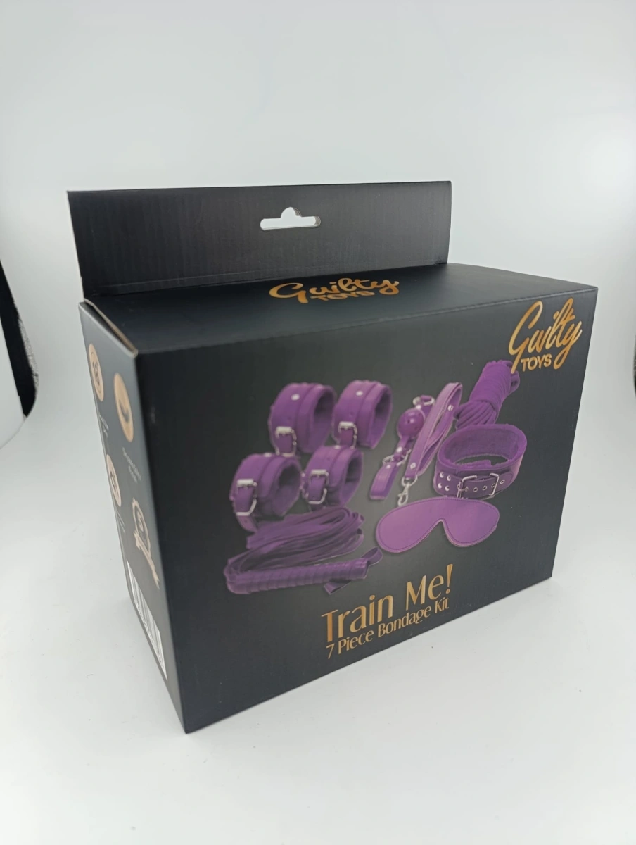 Set BDSM 7 Piese Train Me!, Mov, Guilty Toys, #2, Erotic24.ro