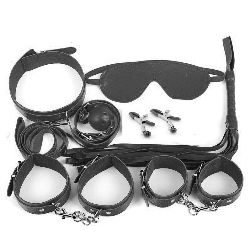 Set BDSM Love Player 7 Piese, Negru, Guilty Toys