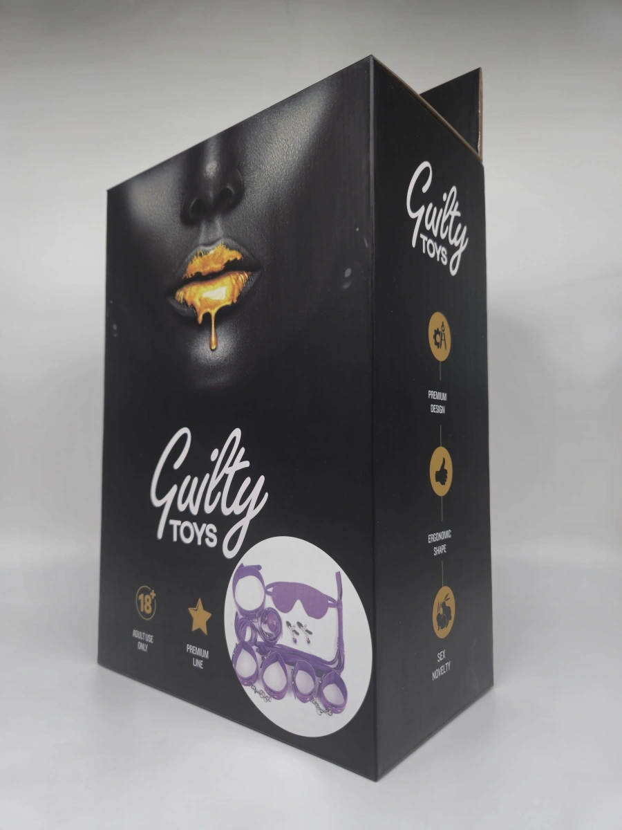 Set BDSM Love Player 7 Piese, Mov, Guilty Toys, #2, Erotic24.ro