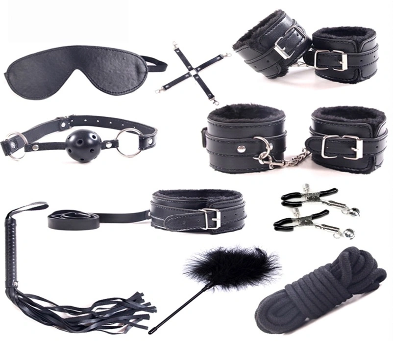 Set BDSM 10 Piese Sublime Surrender, Negru, Guilty Toys