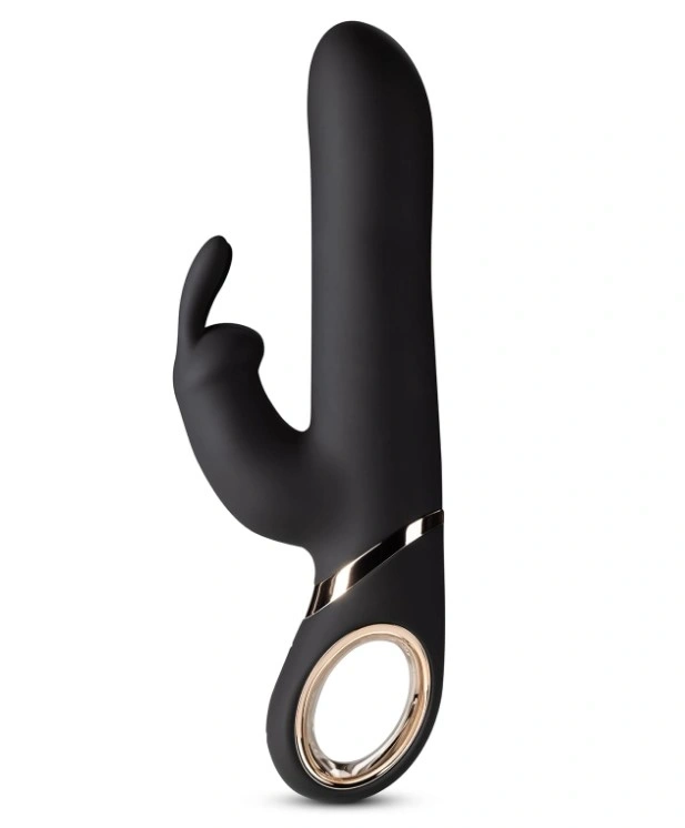 Vibrator Dolphy-Gyro, 13 Moduri Vibratii, 6 Moduri Rotatii, Silicon, USB, Negru, 23 cm, Mokko Toys, #2, Erotic24.ro