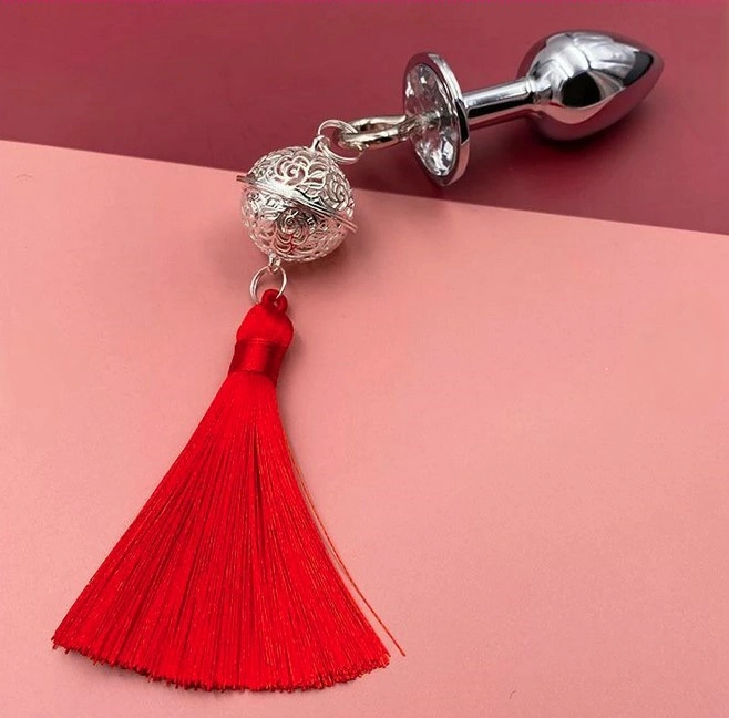 Dop Anal Tassel&Bell, Small, Argintiu, M in SexShop KUR Romania