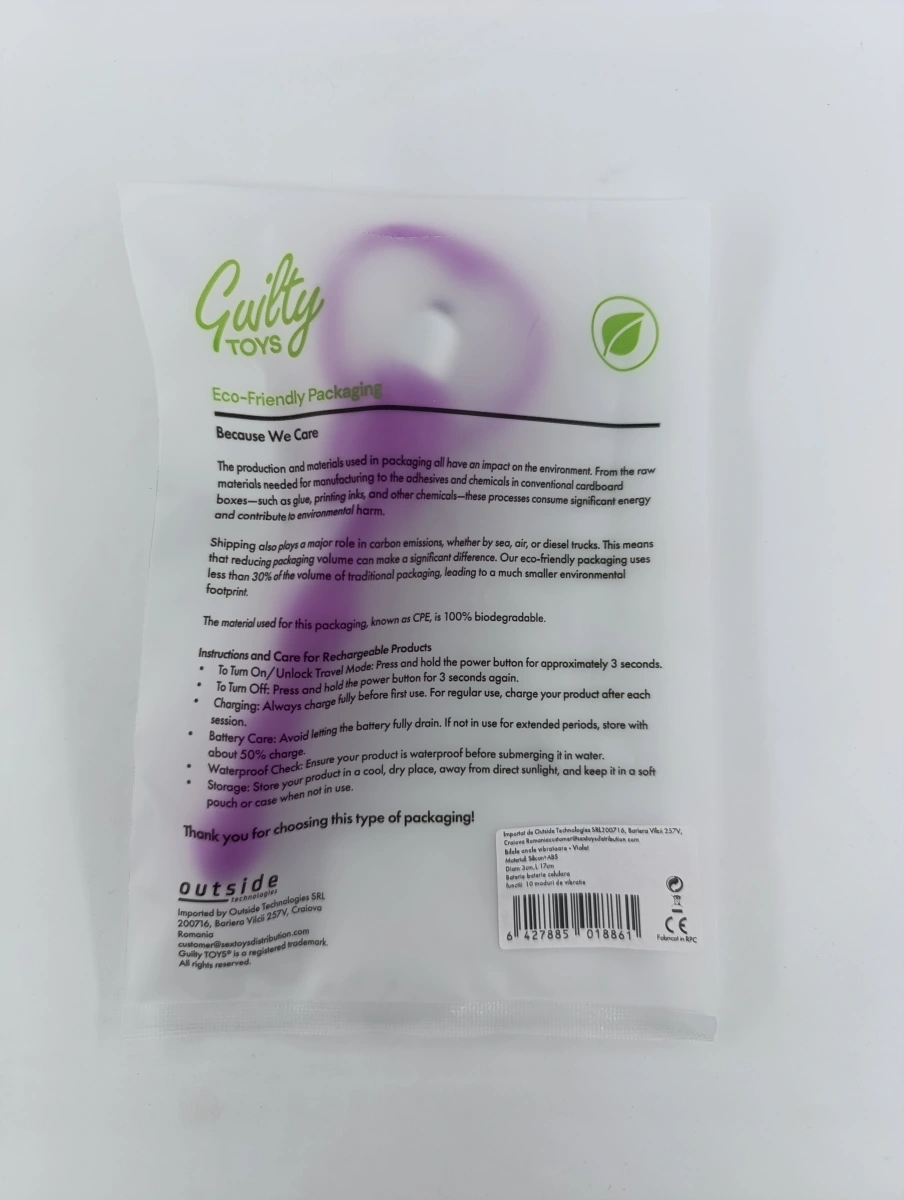 Bile Anale Silkey 10 Moduri Vibratii Silicon Purple 17 cm Guilty Toys, #4, Erotic24.ro