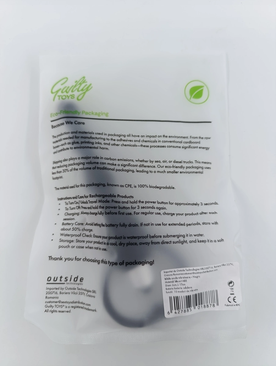 Bile Anale Silkey 10 Moduri Vibratii Silicon Negru 17 cm Guilty Toys, #3, Erotic24.ro