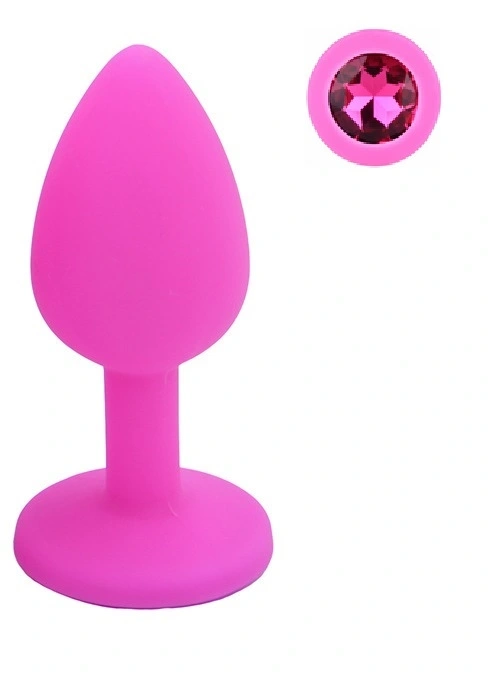 Dop Anal Silicone Buttplug, Small, Roz/Roz, Guilty Toys