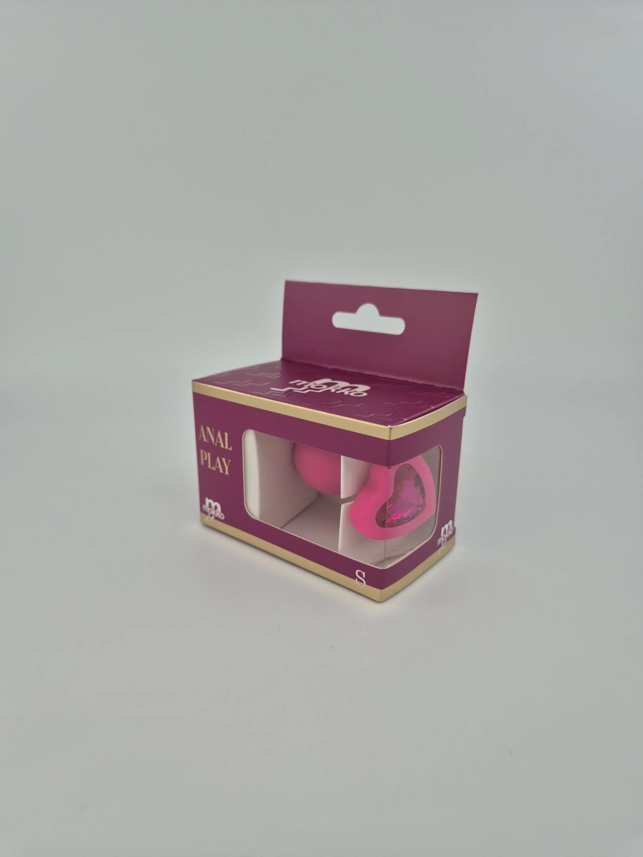 Dop Anal Brighty, Small, Silicon, Roz/Roz, Mokko Toys, #2, Erotic24.ro