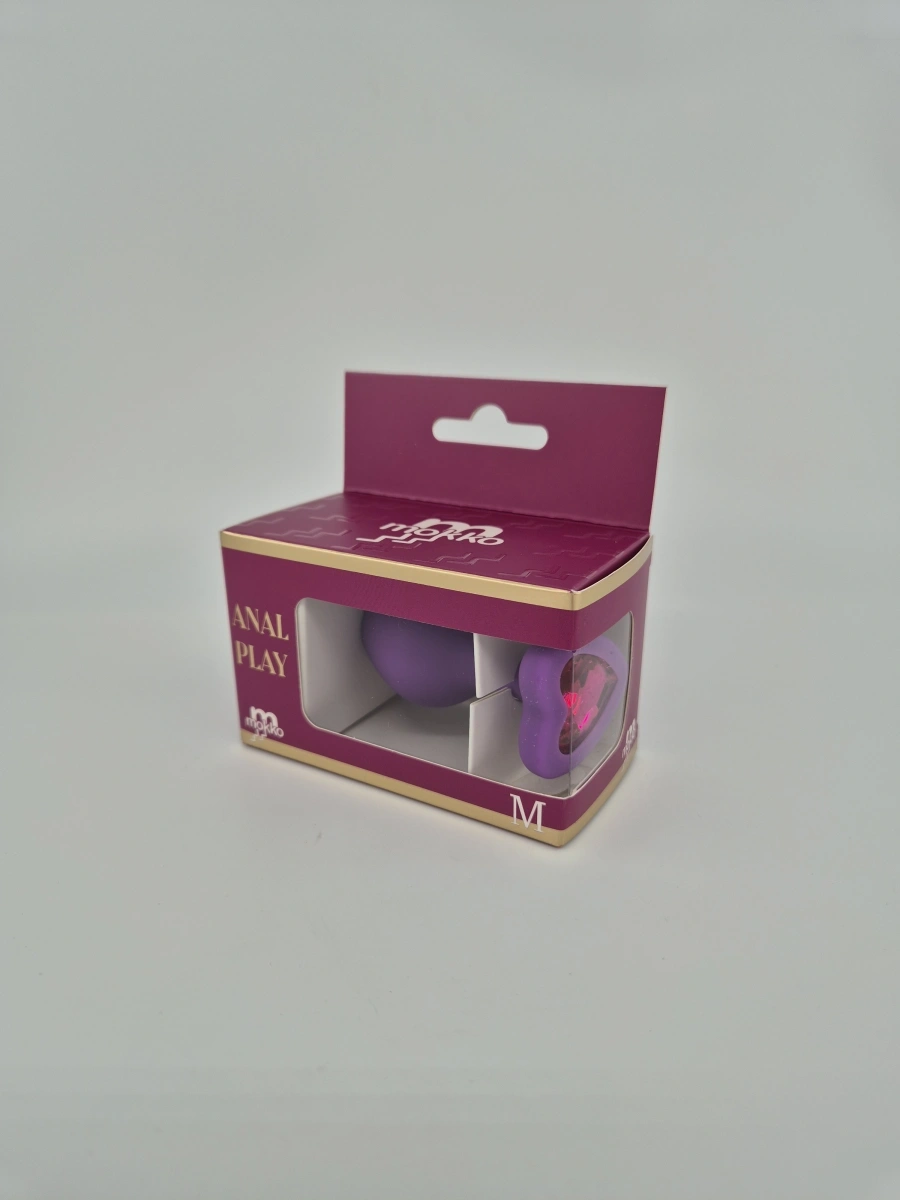 Dop Anal Brighty, Medium, Silicon, Mov/Roz, Mokko Toys, #4, Erotic24.ro