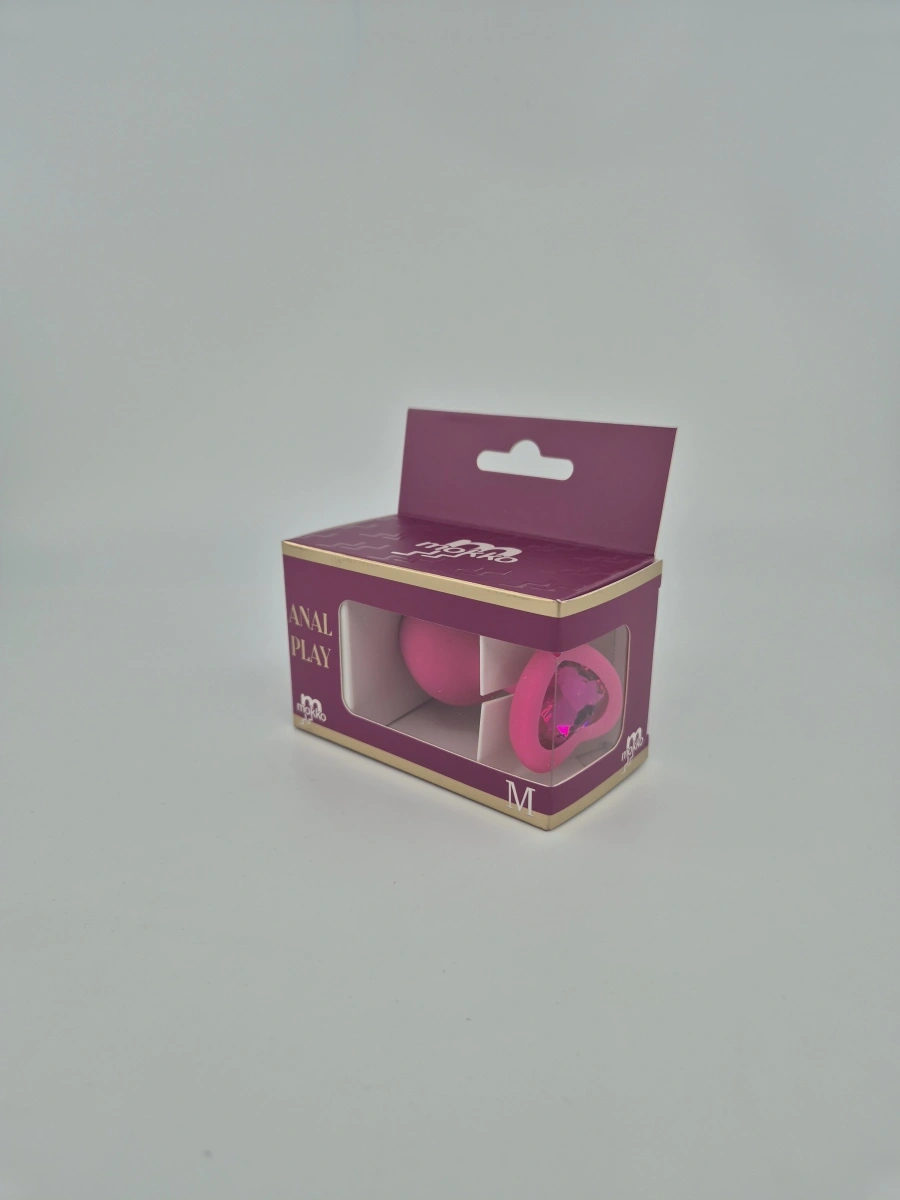 Dop Anal Brighty, Medium, Silicon, Roz/Roz, Mokko Toys, #4, Erotic24.ro