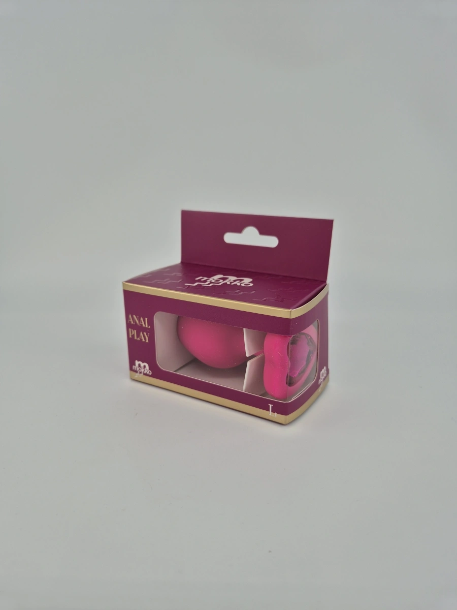 Dop Anal Brighty Large Silicon Roz/Roz Mokko Toys, #2, Erotic24.ro