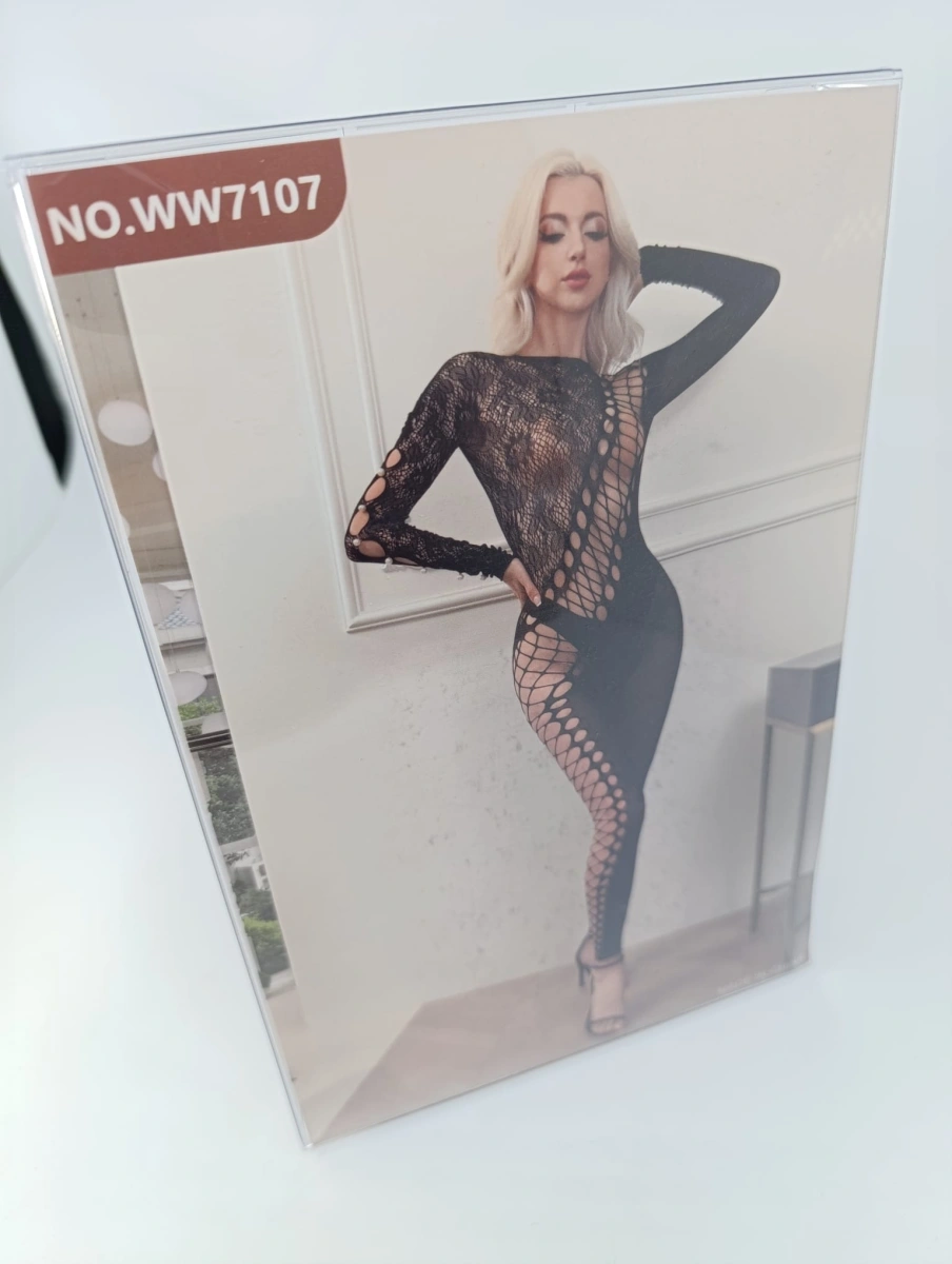 Bodystocking Elastic Mindy, Negru, S-L, Nr. 6, Erotic24.ro