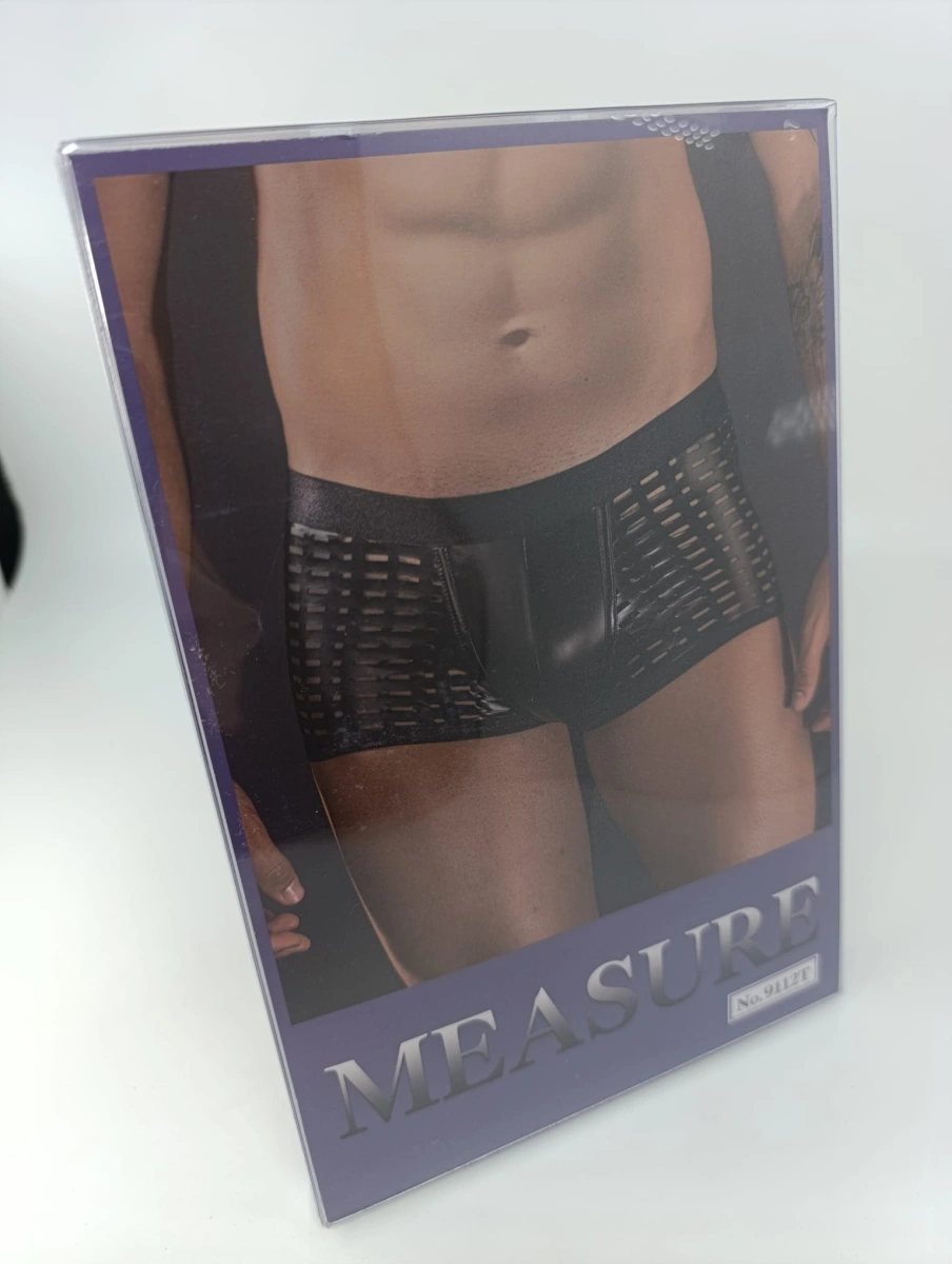 Boxeri Barbati Model Perforat, Negru, S/M, #3, Erotic24.ro